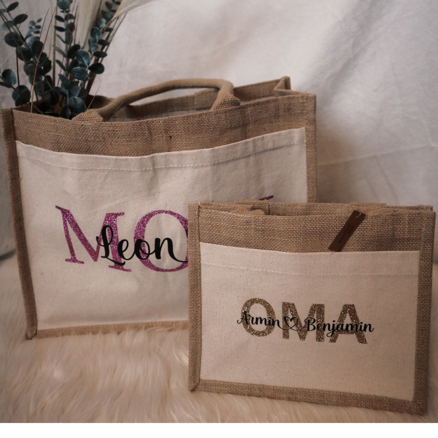 Jute Tasche, personalisiert