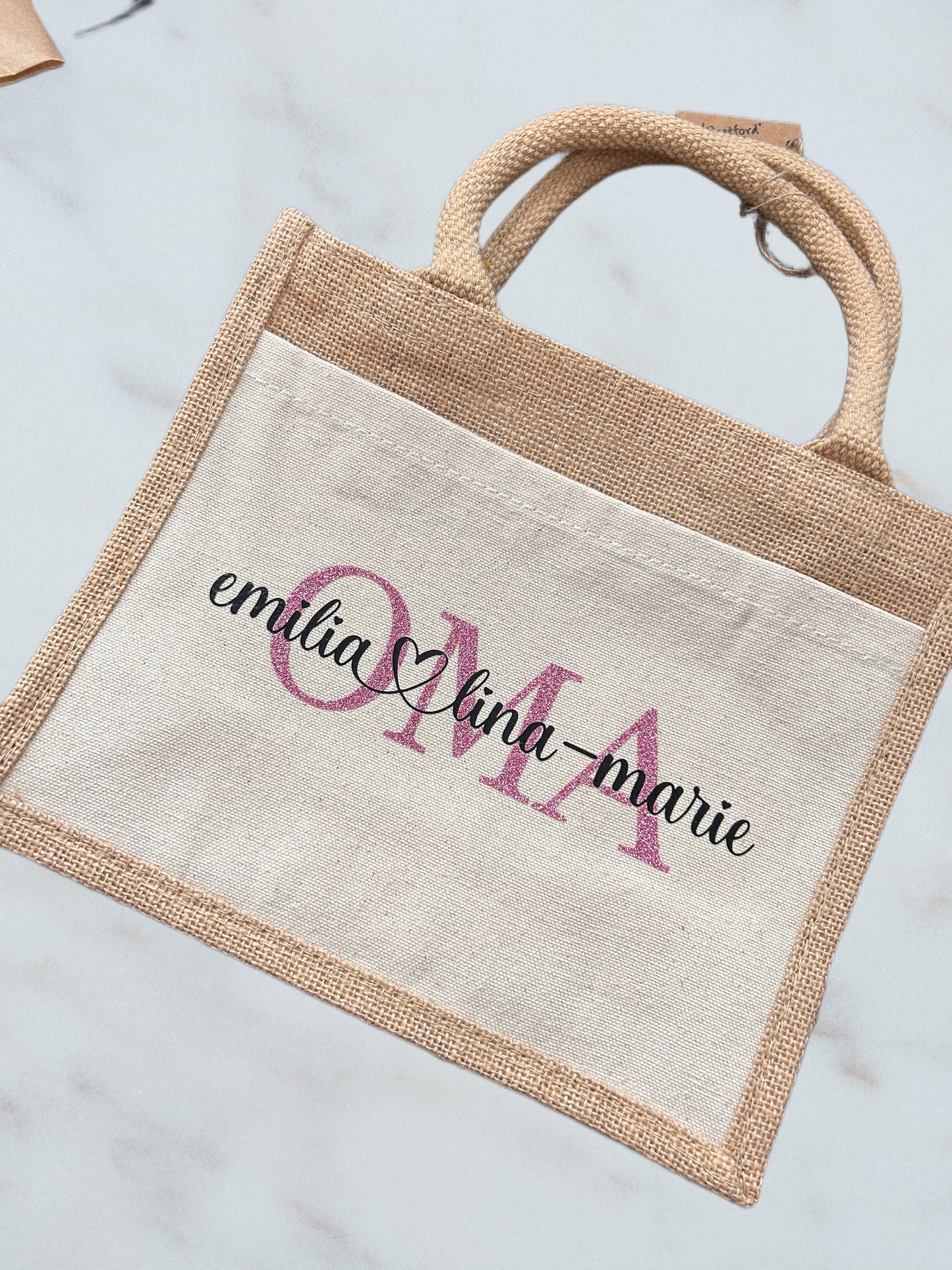 Jute Tasche, personalisiert