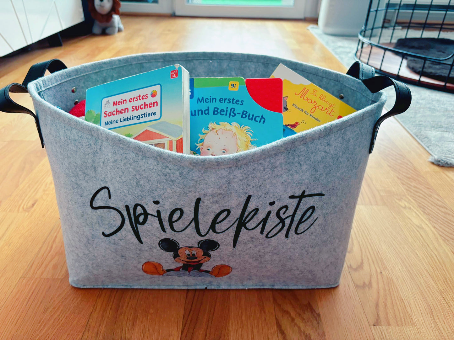 Spielekiste aus Filz